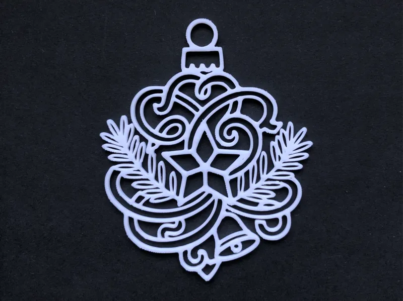 Lightweight Filigree Christmas Bauble