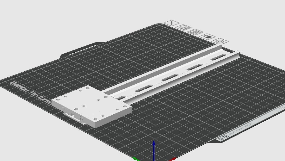 Miniatura 6 do modelo 3D 仿35mm鋁軌道 外鉤式 無需支撐打印