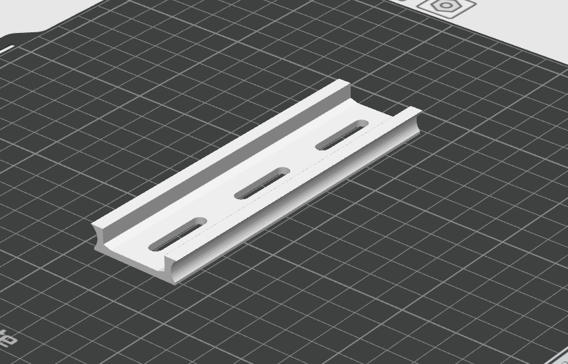 Miniatura 3 do modelo 3D 仿35mm鋁軌道 外鉤式 無需支撐打印