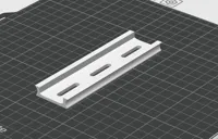 底加厚版 鋁軌道 35mm 長度12公分 寬軌外鉤0.24mm layer, 2 walls, 15% infill