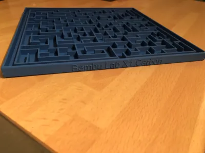 Bambu Lab X1 Carbon Fusion 360 designed Maze - Free 3D Print Model ...
