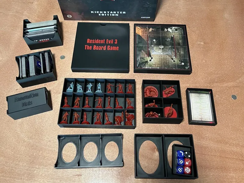 Resident Evil 3 Board Game box insert