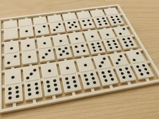 Domino tiles kit card