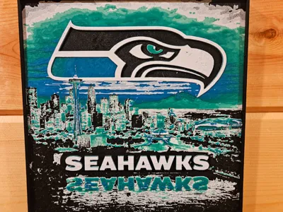 Seattle Seahawks Skyline Remix Color