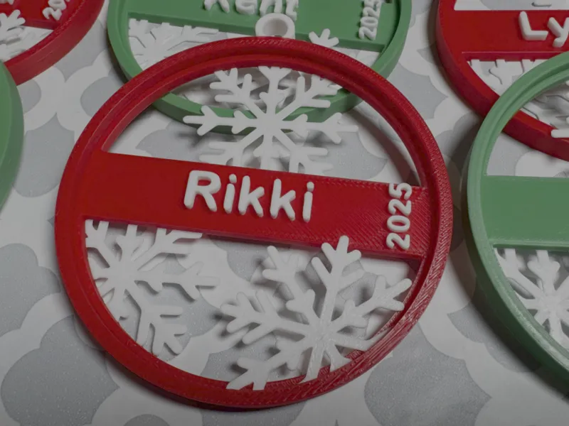 Custom Name Christmas Ornament