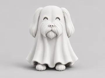 Figura decorativa: Shih Tzu ghost figure — vista de referencia 5