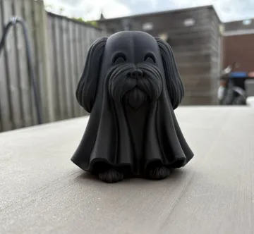 Figura decorativa: Shih Tzu ghost figure — vista de referencia 3