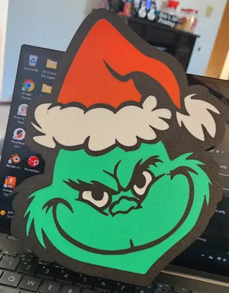 Grinch Santa Hat Lightbox