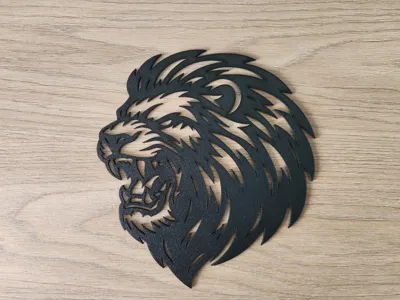 Lion wall decoration