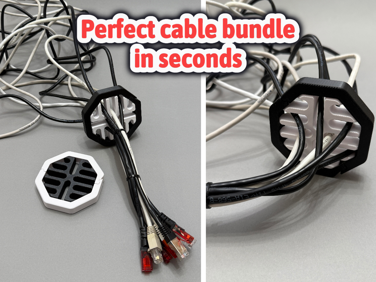 Cable Comb for Network and Electrical Wiring