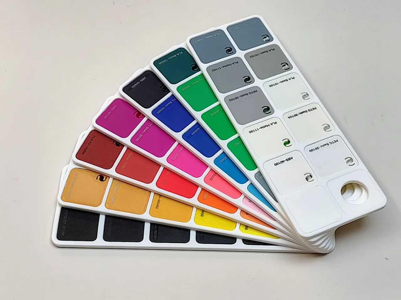 Modular Color Fan Hinge - Swatch Board Display view 4