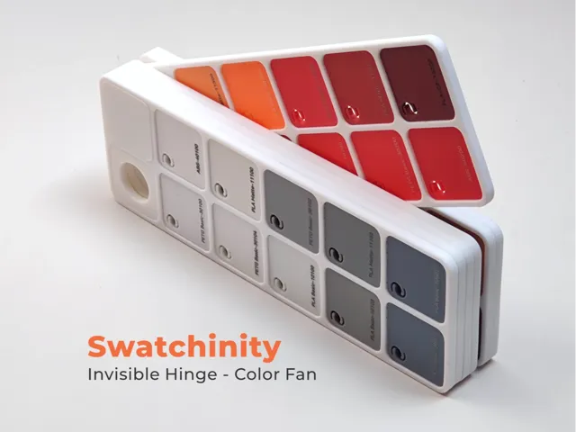 Modular Color Fan Hinge - Swatch Board Display