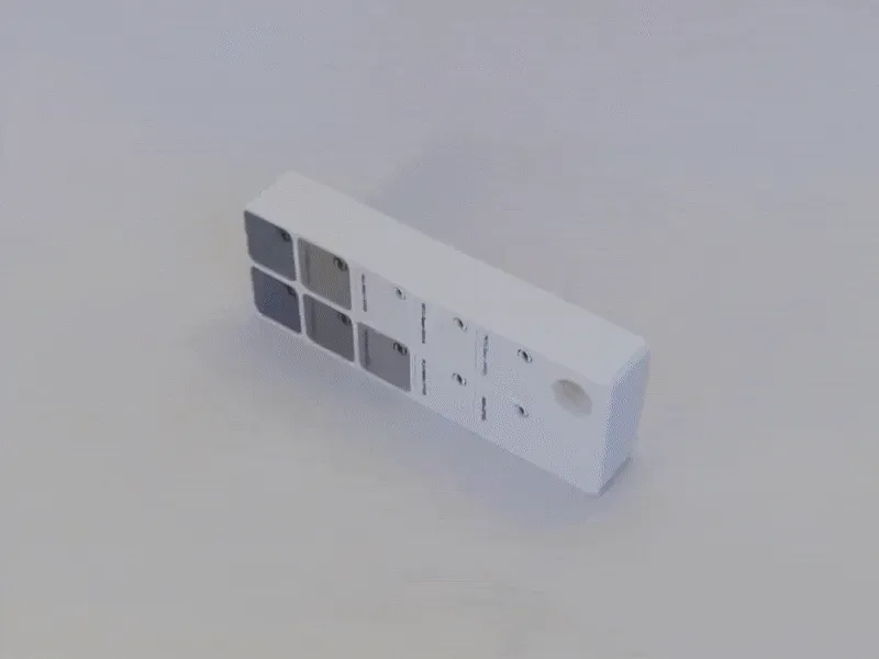 Modular Color Fan Hinge - Swatch Board Display view 2