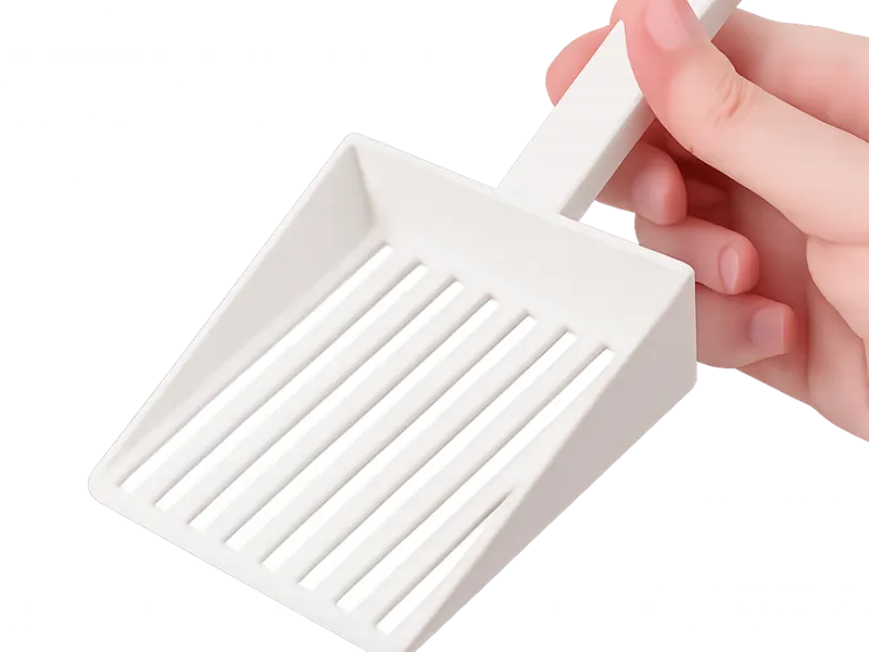 Minimalist Cat Litter Scoop - Slotted Design
