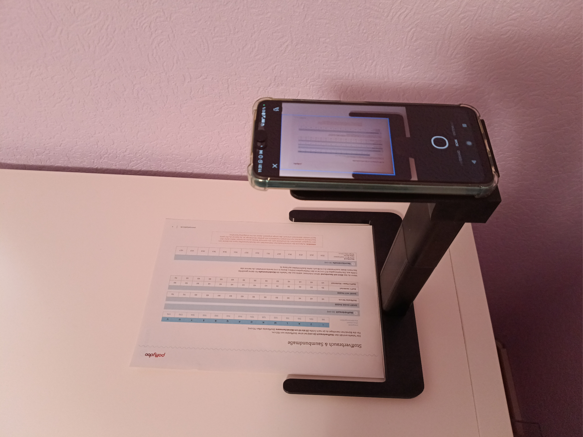 Smartphone Stand Document Scanning - Stable Remix