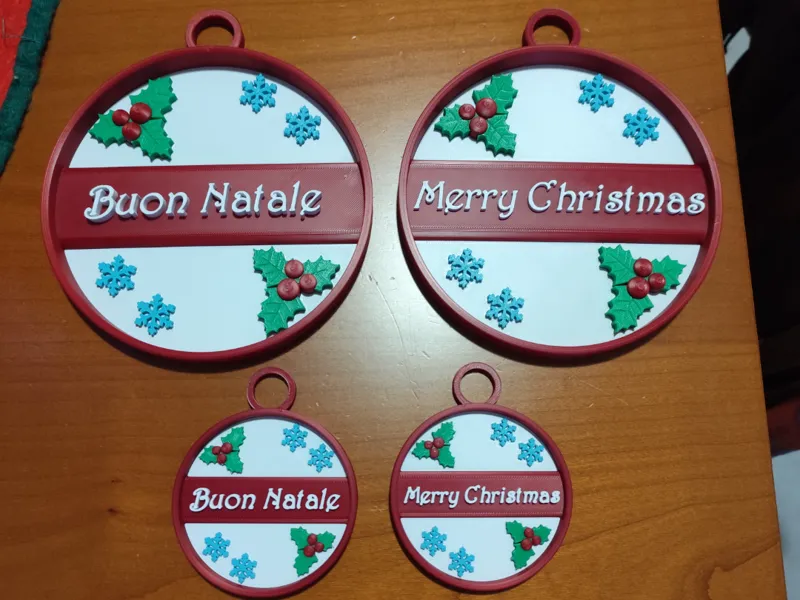 Customizable Christmas decorations
