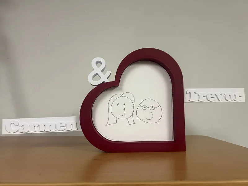 customizable valentines day frame