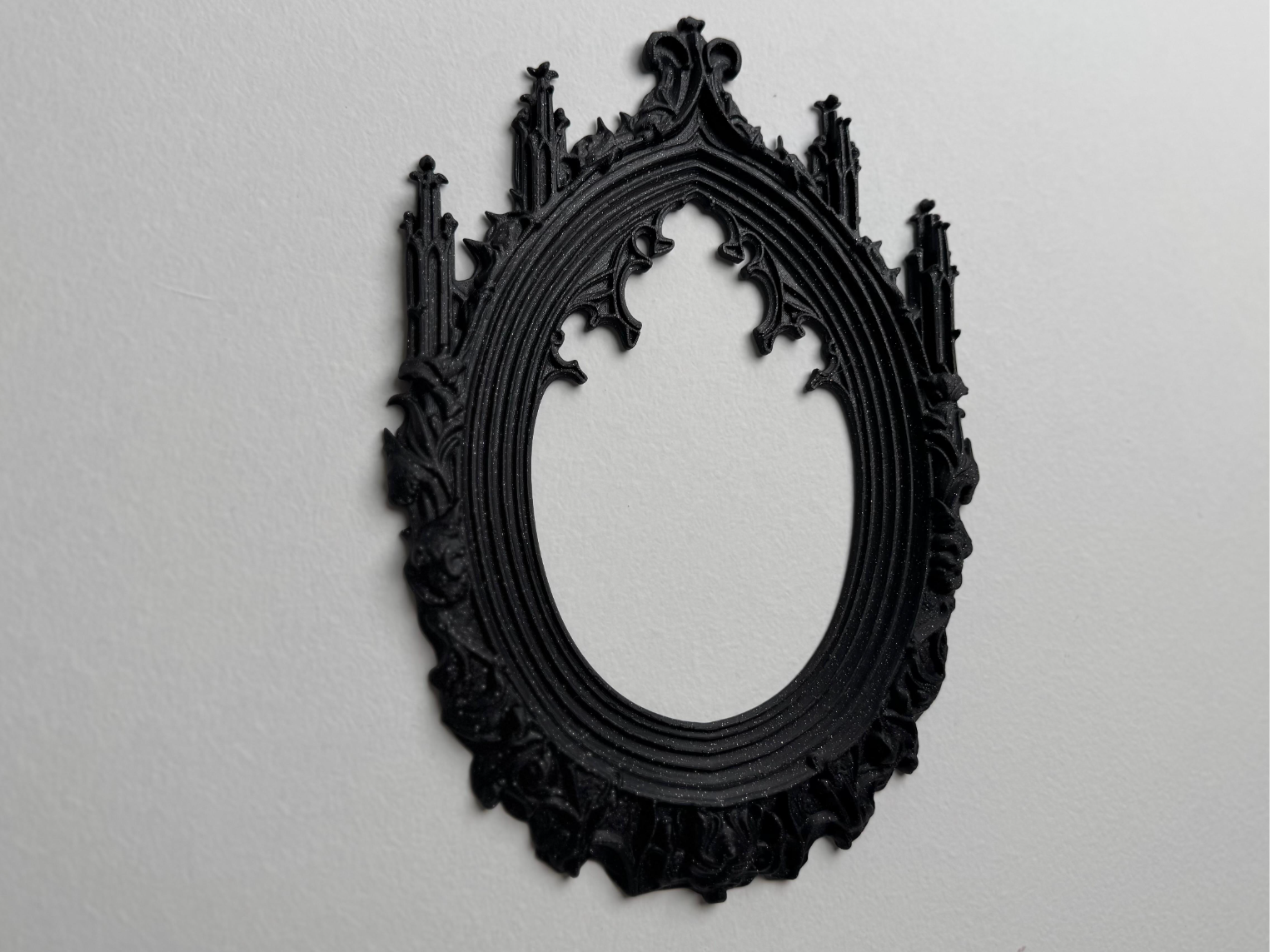 Gothic Cathedral Oval Wall Frame Victorian Decor
