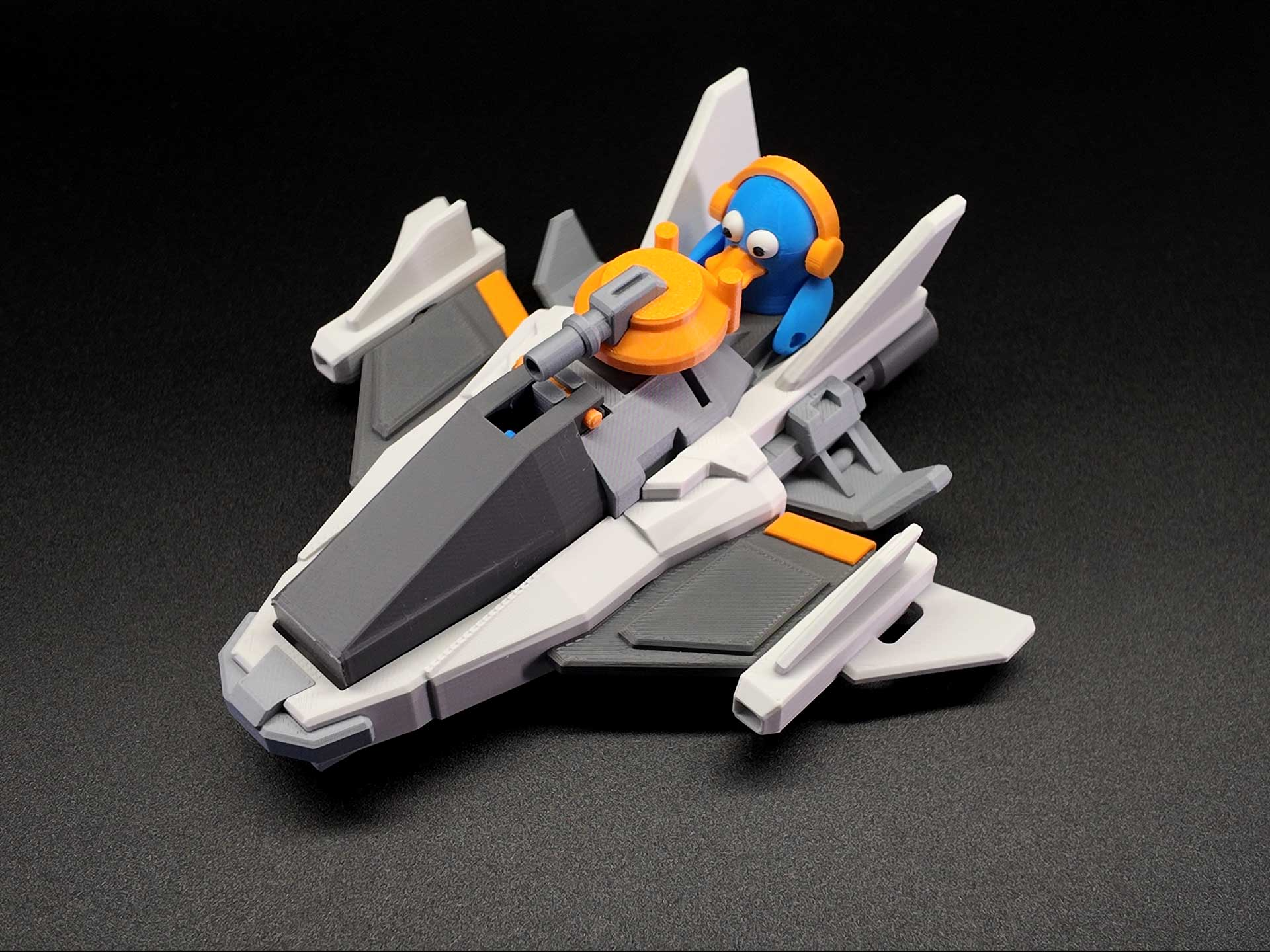 Miniatura 1 do modelo 3D 「深礁守备舰队」双座巡逻战机|舱盖可开|适配小人仔