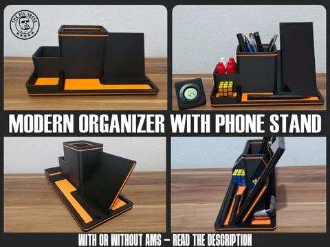 MODERN DESIGN ORGANIZER WITH PHONE STAND - W/O AMS