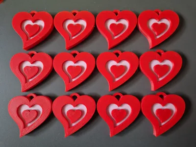 Valentines Heart keychain