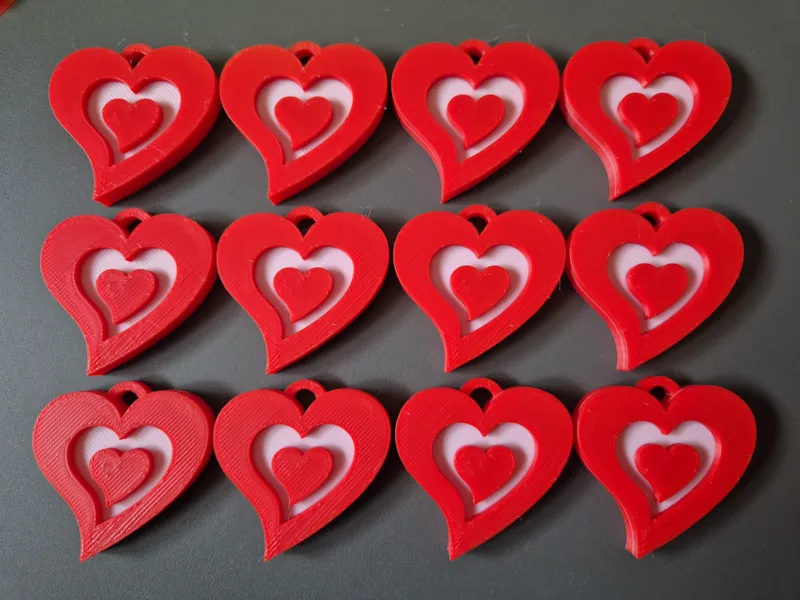 Valentines Heart keychain