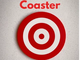Coaster that looks like target.