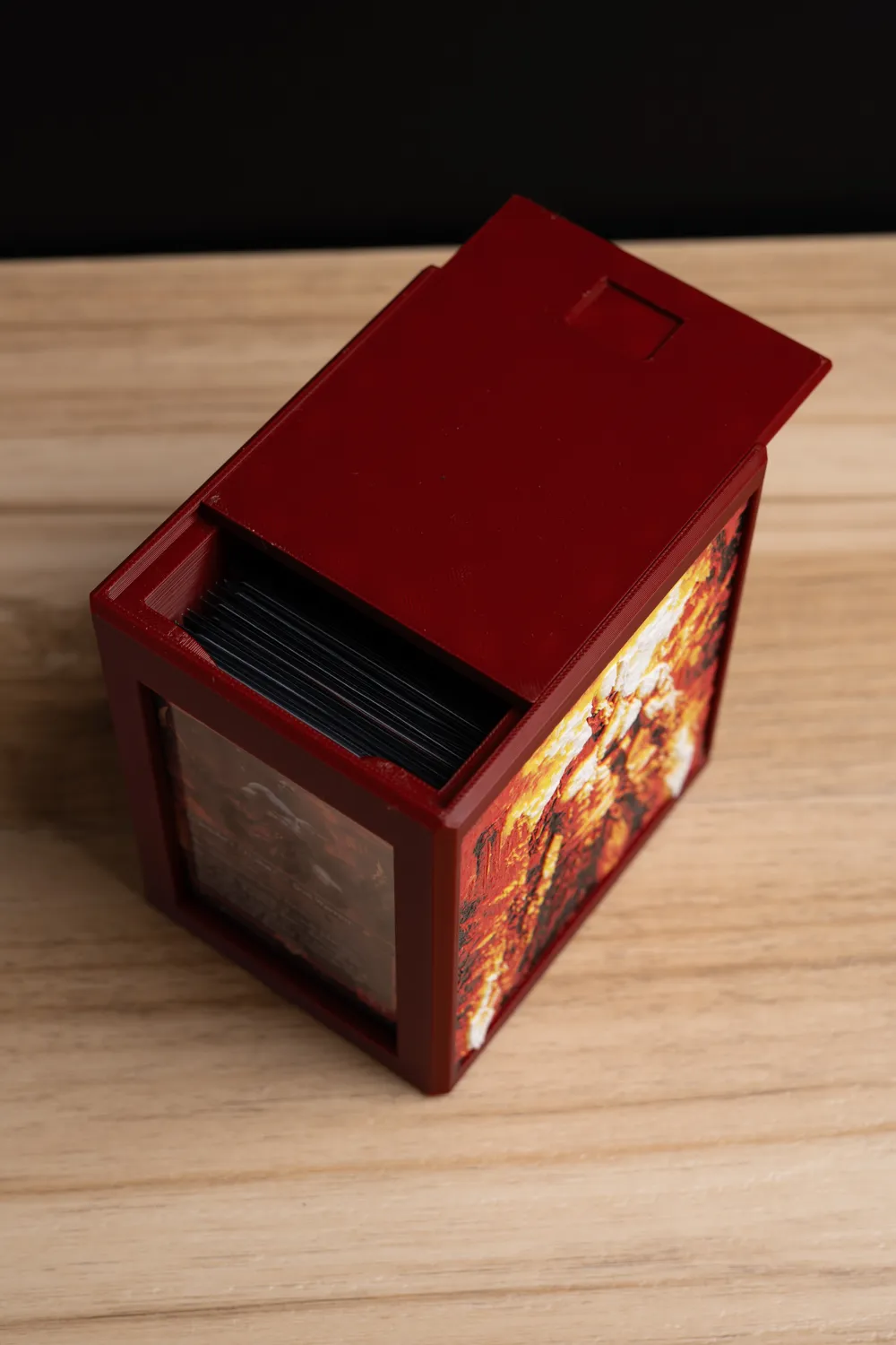 Caja De Baraja De Cartas Premium Para Caja De Cartas Coleccionables Caja De Almacenamiento De Baraja Gris