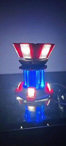 Red Alert Prism Tower LED Mood Lamp