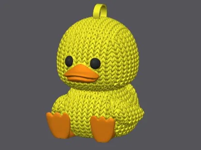 Llavero de pato multicolor