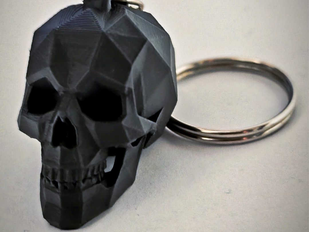 Llavero calavera Low Poly