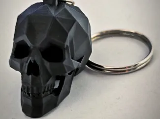 Llavero calavera Low Poly