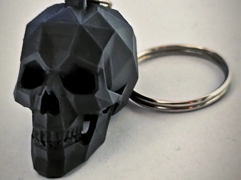 Llavero calavera Low Poly