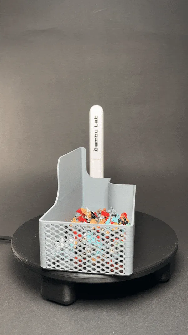 A1 Poop Bucket with scraper holder view 4