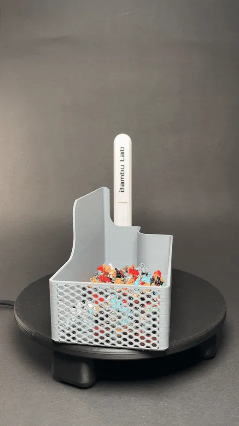 A1 Poop Bucket with scraper holder view 4