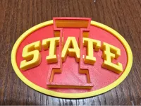 Logo Iowa State en relief — photo 1