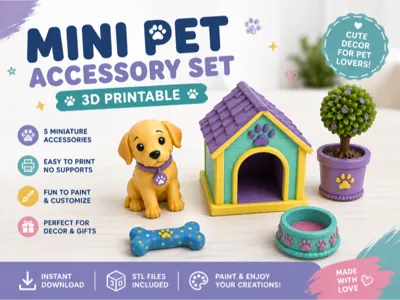 Puppy Care Set – Dollhouse Miniatures
