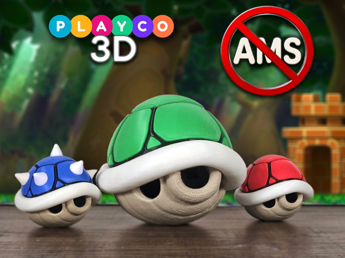 Mario Koopa Shell and Spiny Shell Multi Part