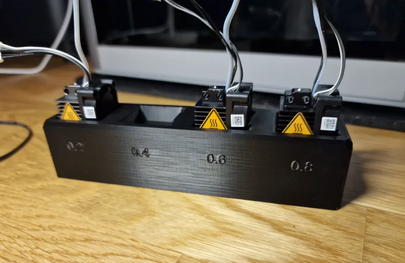 Holder for Bambu X1 Hotend for all nozzle sizes