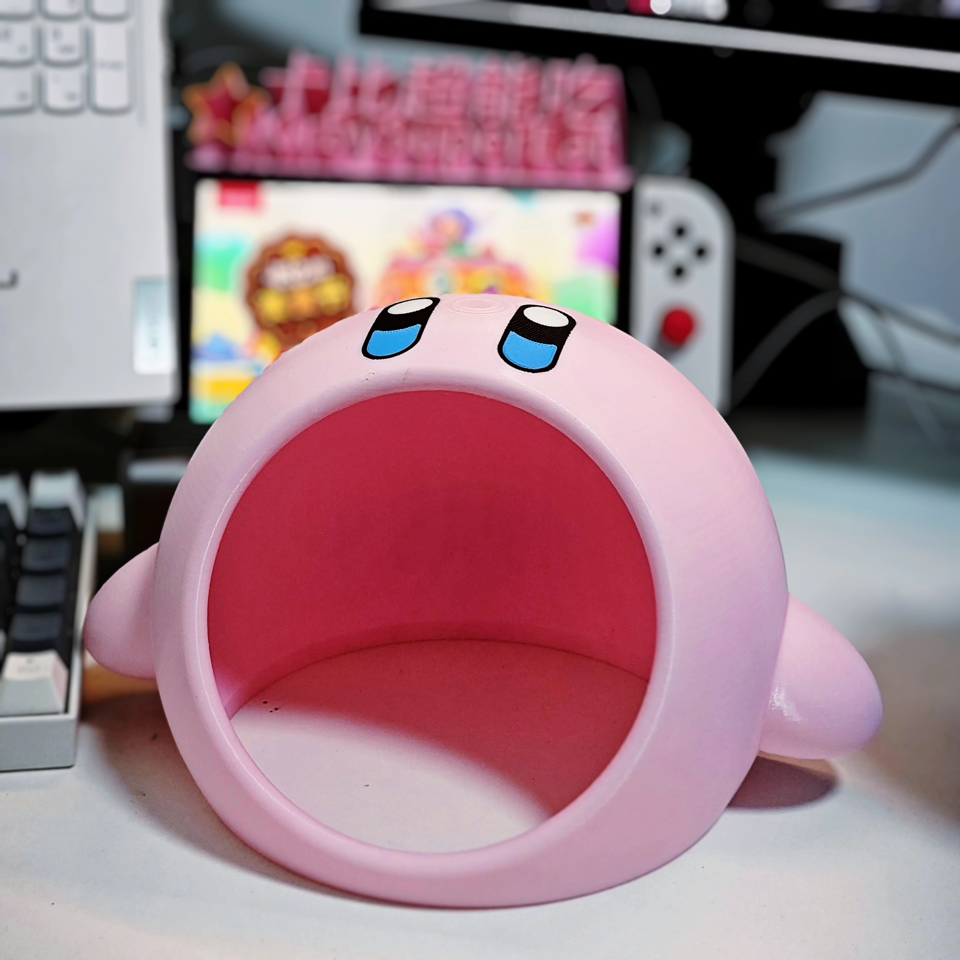 Miniatura 3 do modelo 3D 星之卡比 可爱 翻盖垃圾桶