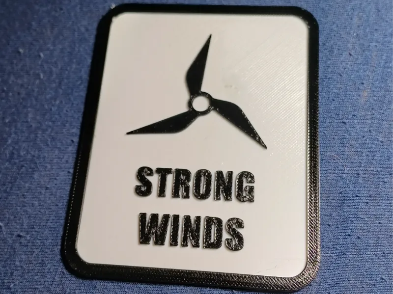 Strong Wind Sign