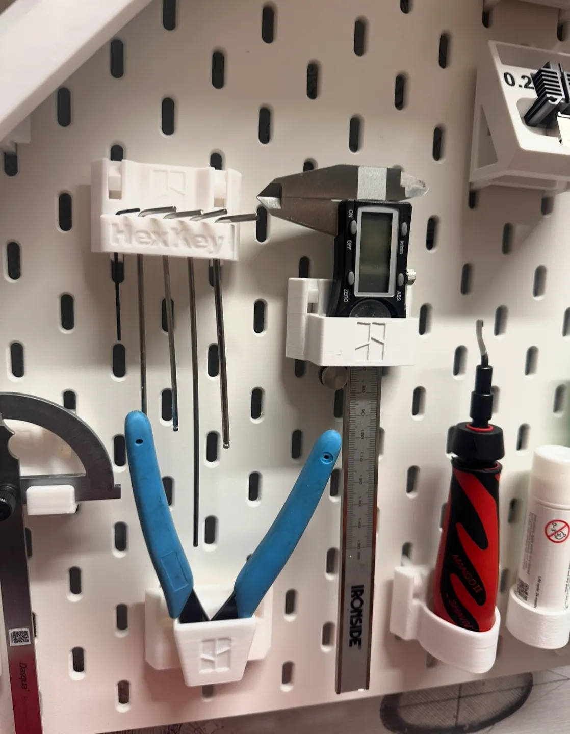 Ultimate Bambulab organizer for IKEA skådis view 2