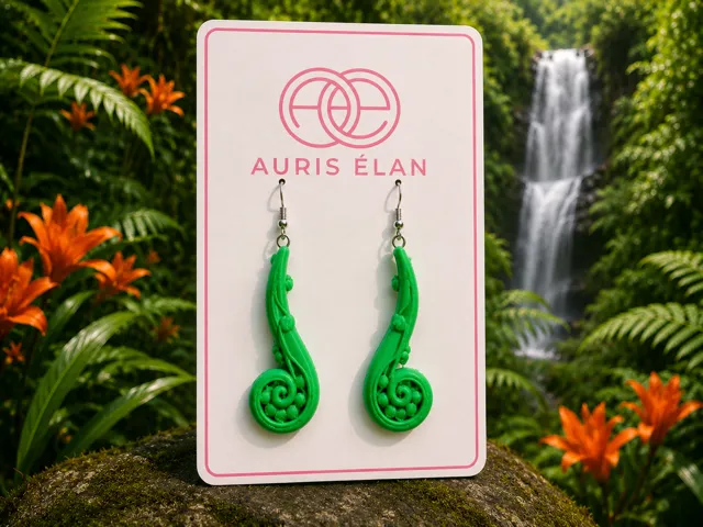 Emerald Fern Earrings