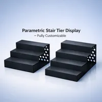 Parametric Stair Tier Display - 4 steps