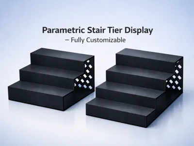 Parametric Stair Tier Display – Fully Customizable