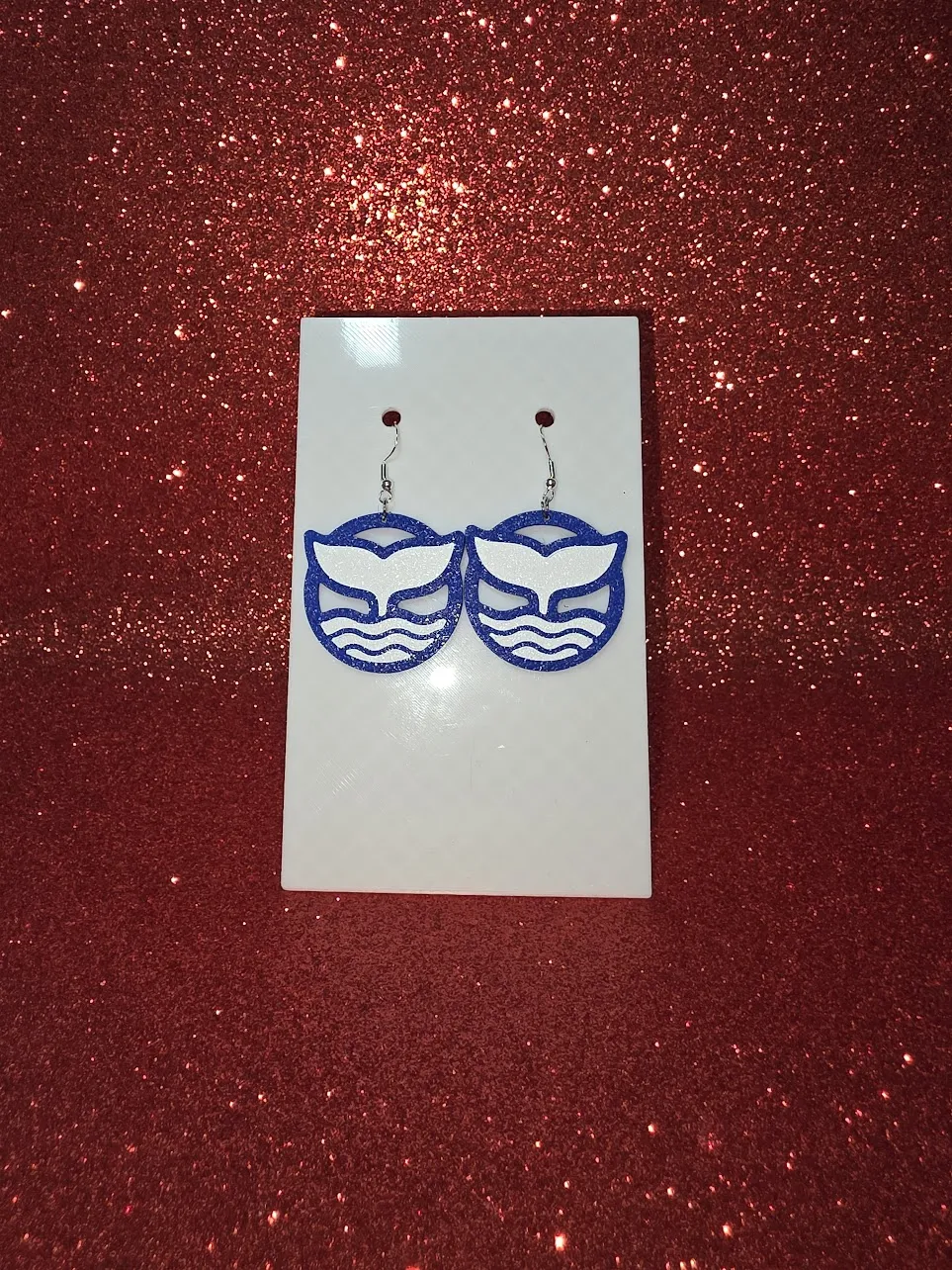 Mermaid in the sea earrings view 2