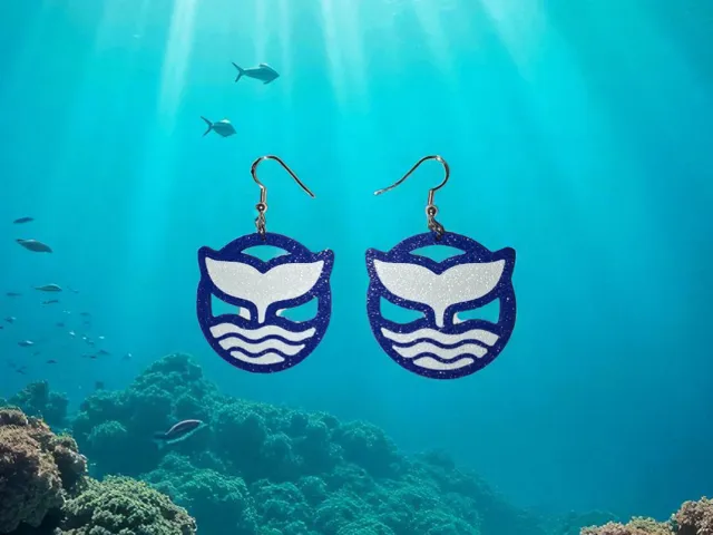 Mermaid in the sea earrings