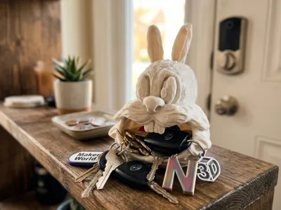 Big Mouth Bunny Creative Key Tray