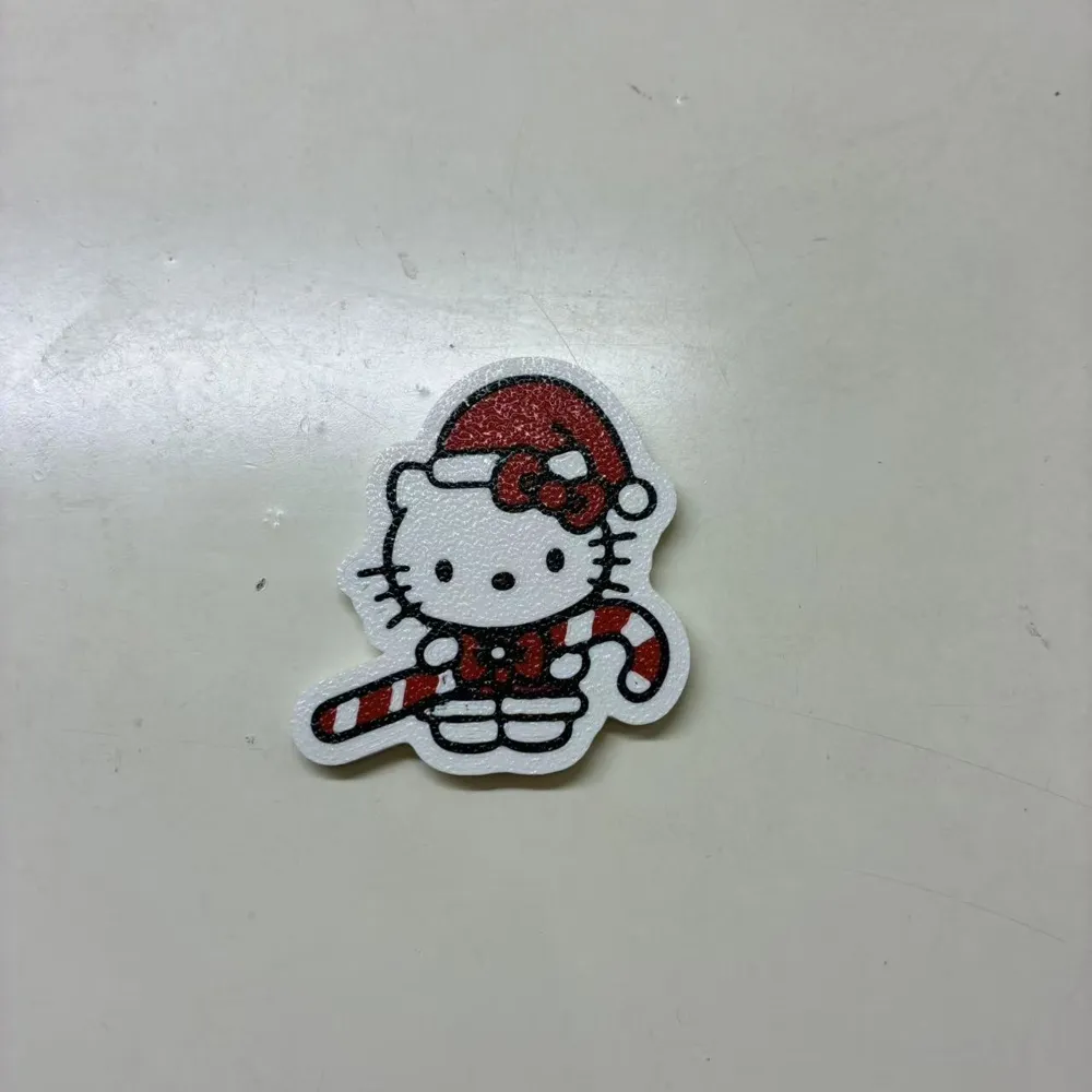 Candy Cane Kitty Cat Keychain Charm - 2026 Christmas Decoration - Cute ...