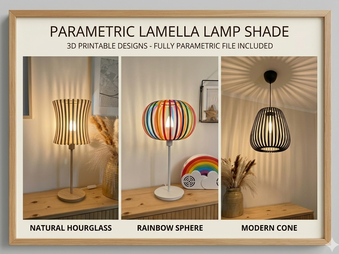 Parametric Lamella Lamp Shade